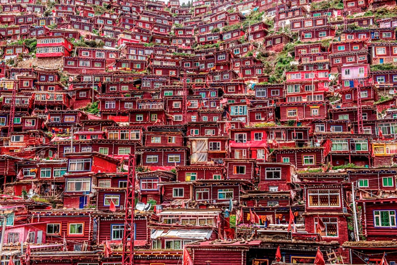 Red huts