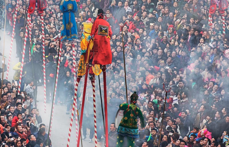 Lantern festival in northern hunan