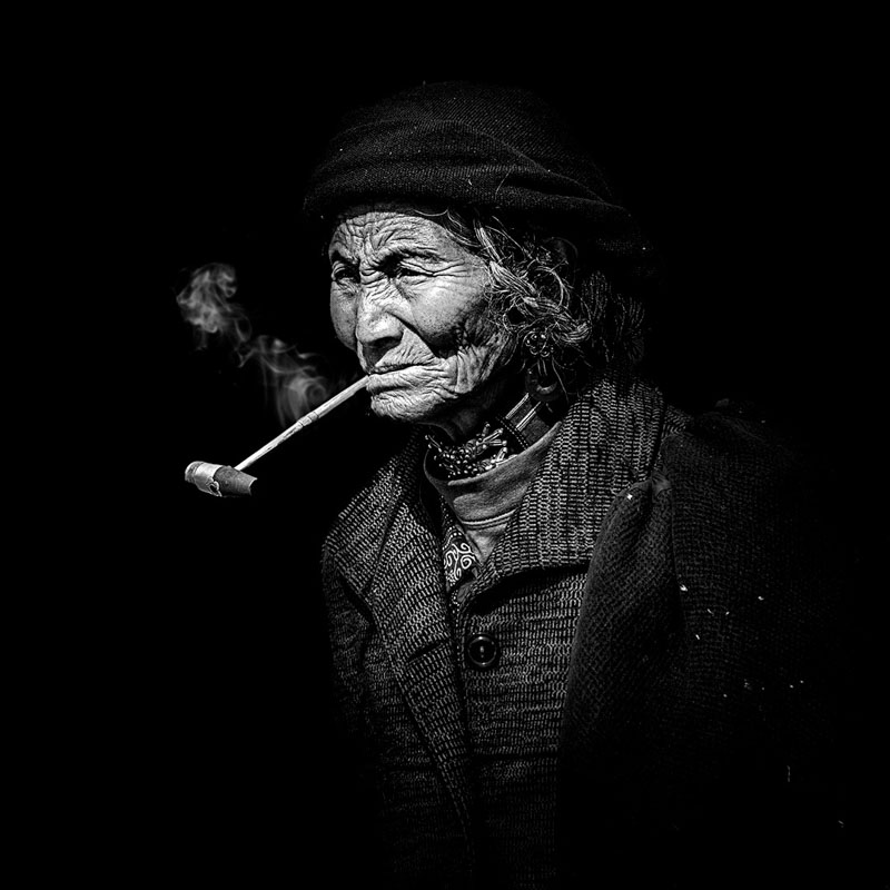 Smoking woman